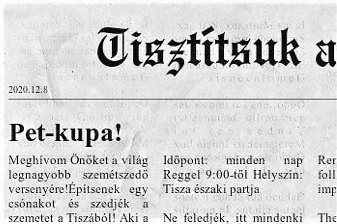 Tisztítsuk meg az Országot