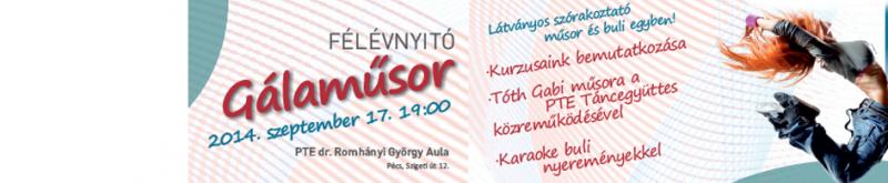 Táncoló Egyetem félévnyitó gálaműsor Táncoló Egyetem félévnyitó gálaműsor
